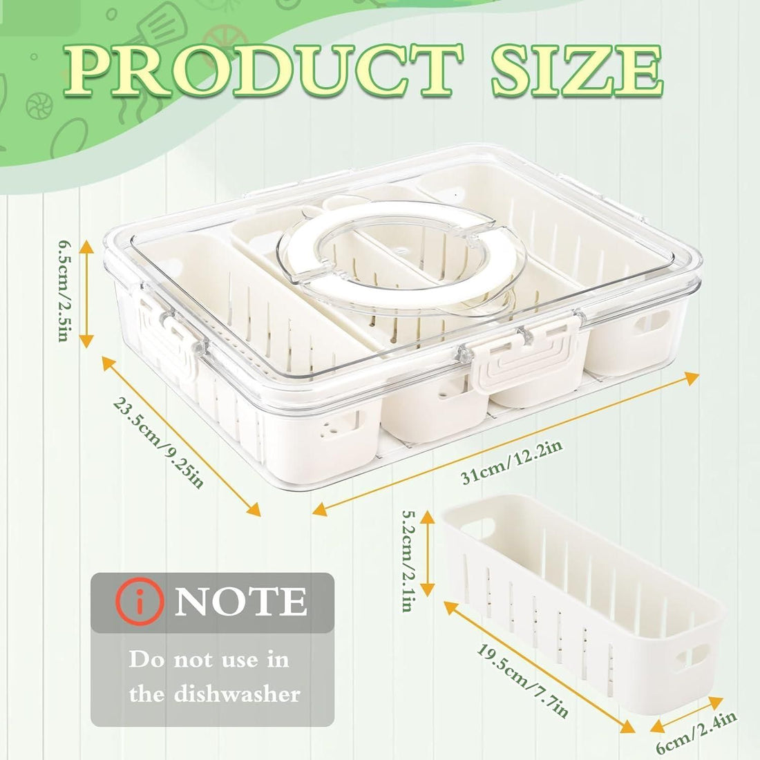 4 Compartment Fridge Storage